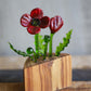 Glass Poppy Sculpture