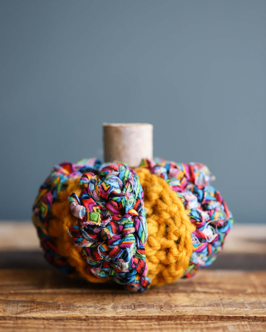Mustard & Cotton Fabric Pumpkin