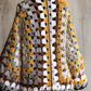Crocheted Cardigan- Cream & Brown