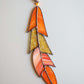 Stained Glass Feather - Orange