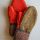 Green, Brown, and Orange Mittens