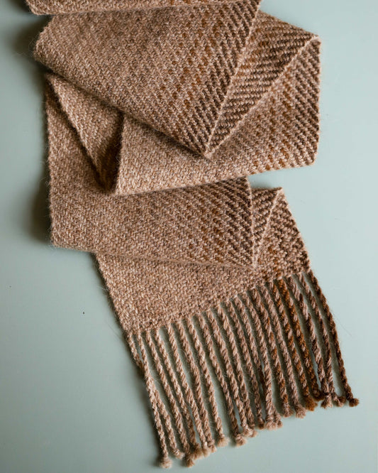 Woven Brown Scarf