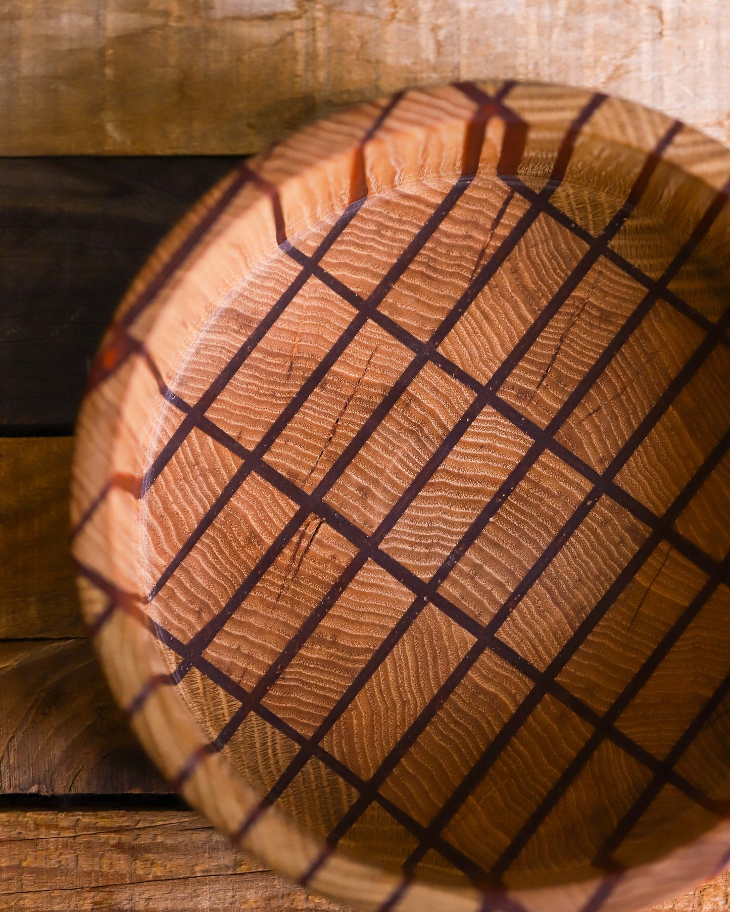 Hickory & Copper Epoxy Bowl