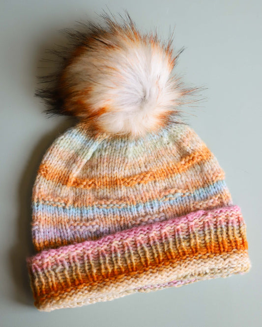 Orangey Flow Slouch Toque