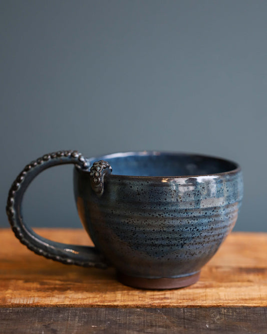 Deep Blue Octopus Mug