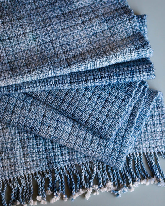 Handwoven Shawl - Blue