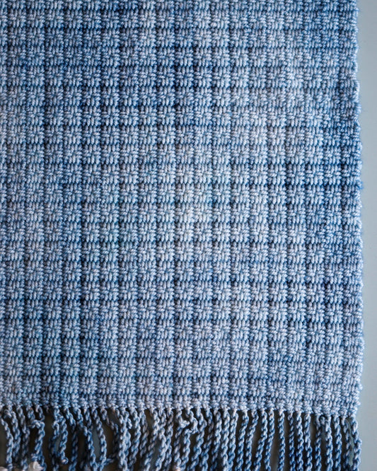 Handwoven Shawl - Blue