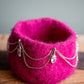 "The Kellie" Pink Felted Bowl