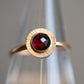 Garnet Sunburst Ring