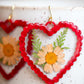 Flower Heart XL Earrings