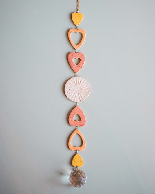 Suncatcher - Hearts, 7 Piece