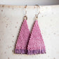 Lynn Fringe Beaded Earrings, Pink