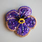 Purple Pansy Brooch