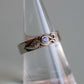 Sapphire Ring with Leaf Detail