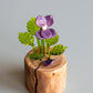 Single Purple Violet Glass Sculpture