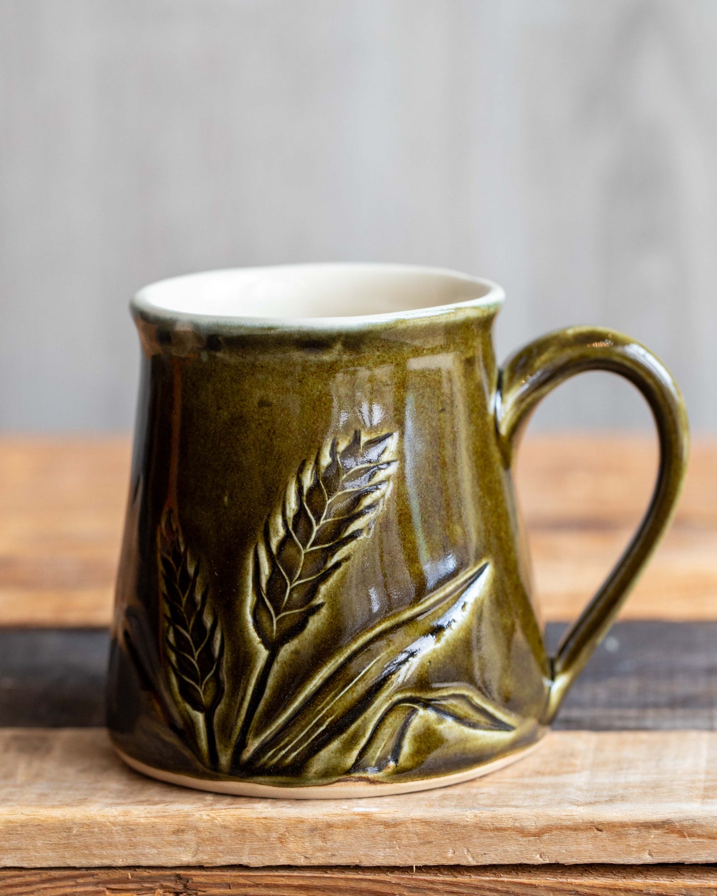 FB Mug - Olive Green Wheat