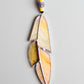 Small Stained Glass Feather - Yellow
