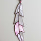 Large Stained Glass Feather - Pink