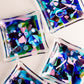Square Glass Confetti Plate