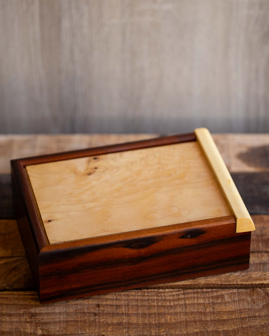 Rosewood Box with Sliding Lid