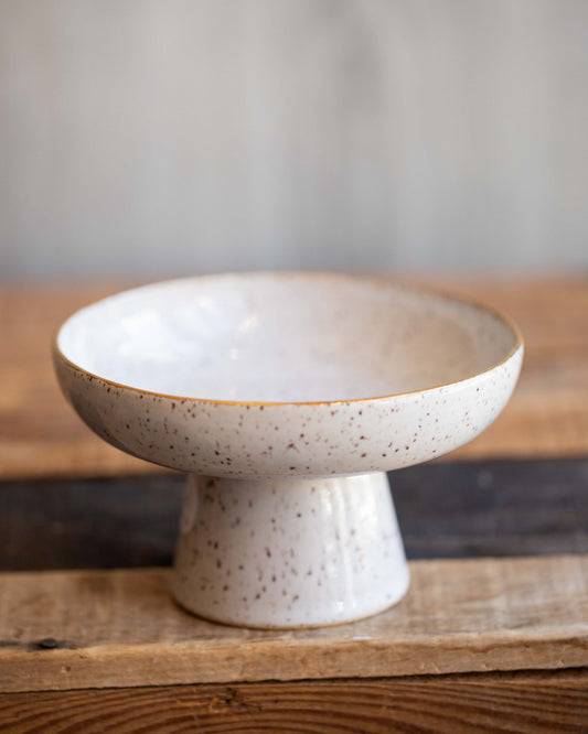 Gold Rimmed Footed Dish