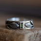 Green Tourmaline Ring With Leaves