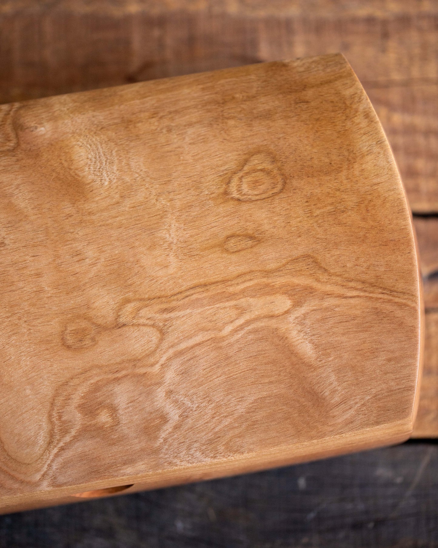 Large Cherry Wood Keepsake Box