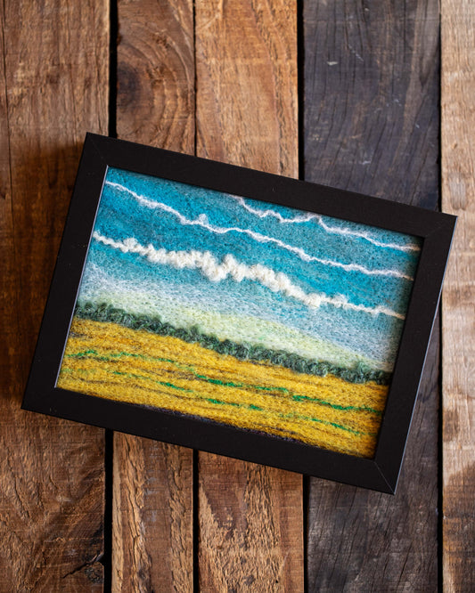Framed Felted Landscape