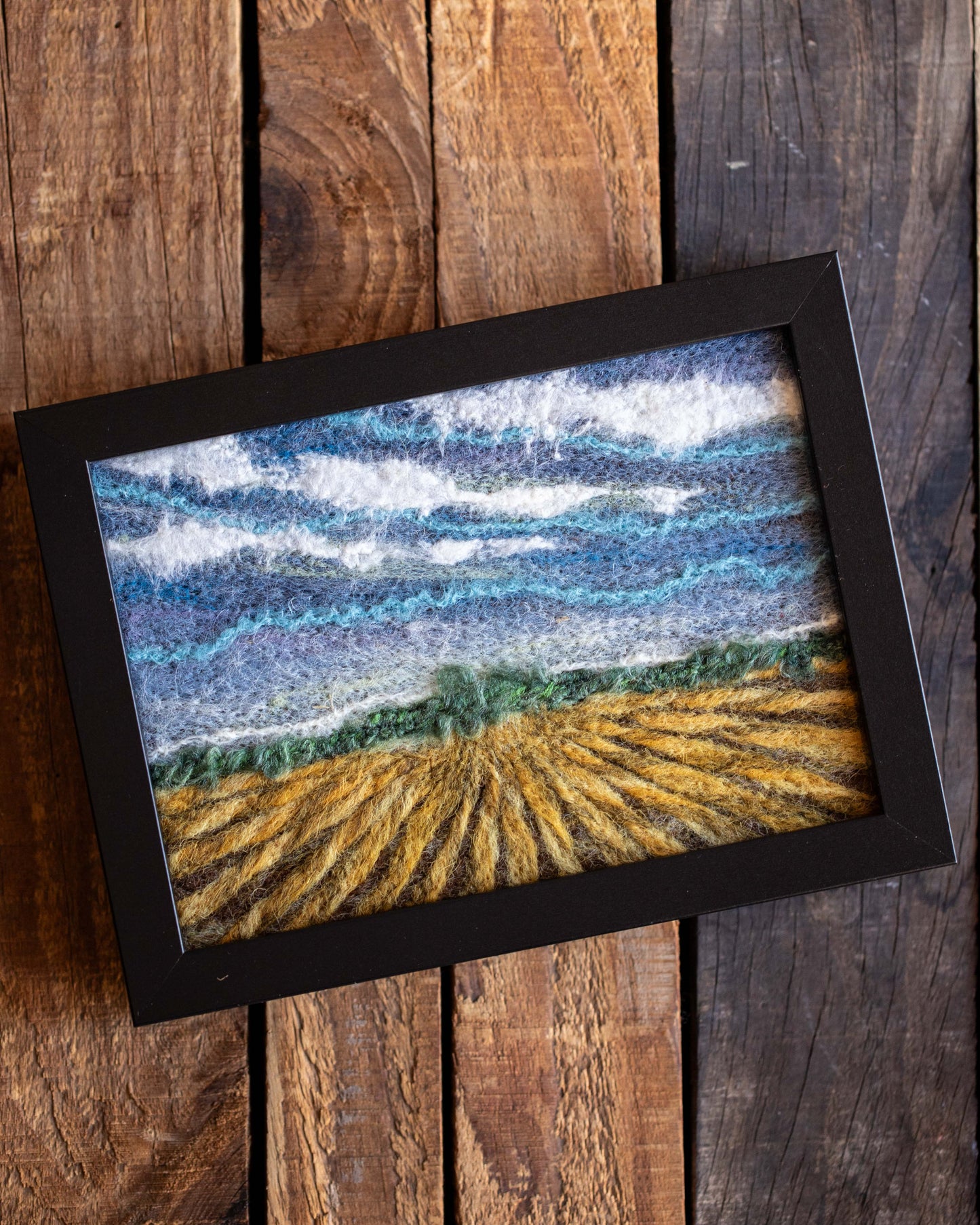 Framed Felted Landscape
