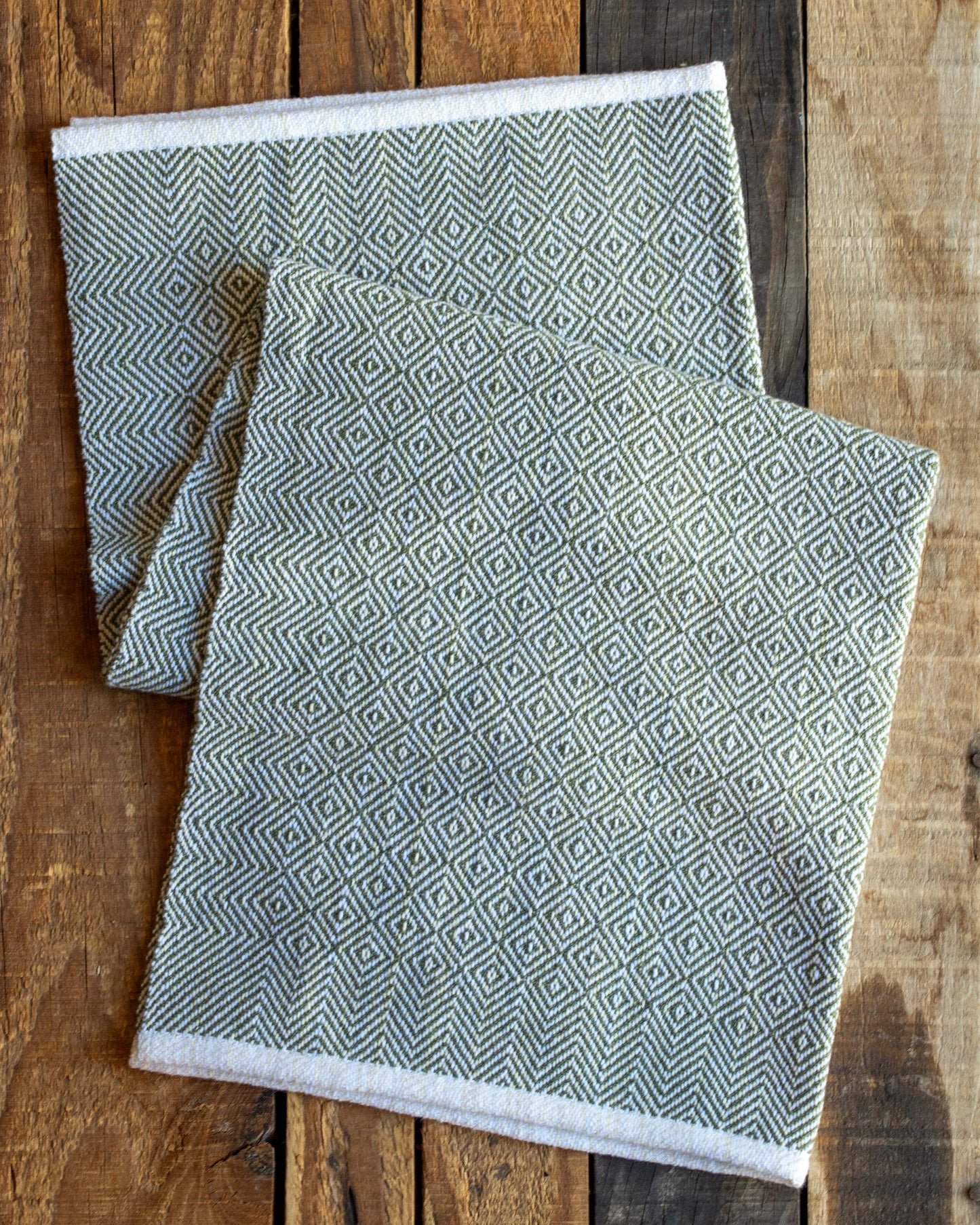 Olive Diamond Handtowel