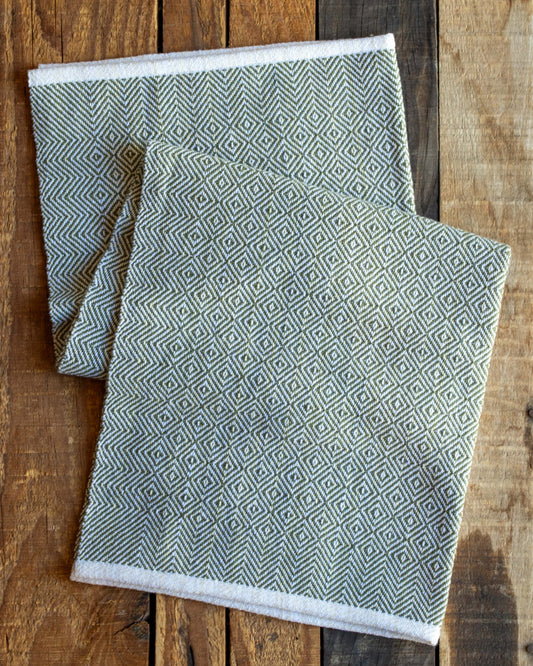 Olive Diamond Handtowel