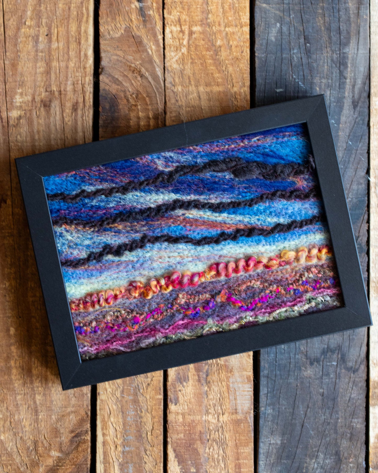 Framed Felted Landscape