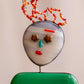 Garden Lady Stake - Dark Green & Orange