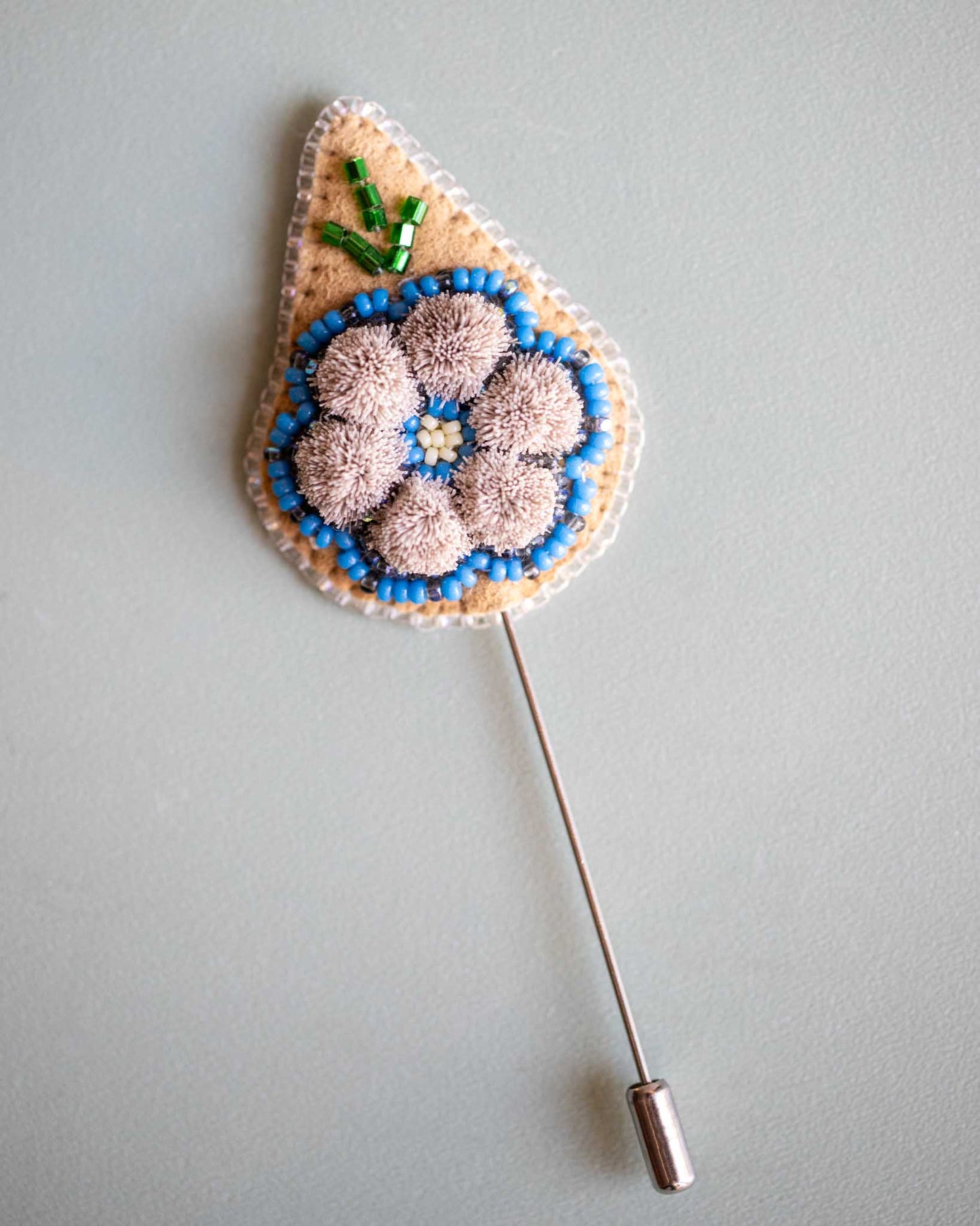 Botanical Beaded Bag Charm