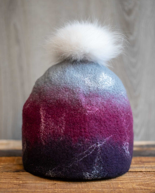 Felted Pom Pom Toque