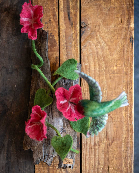 Felted Hummingbird Hanging