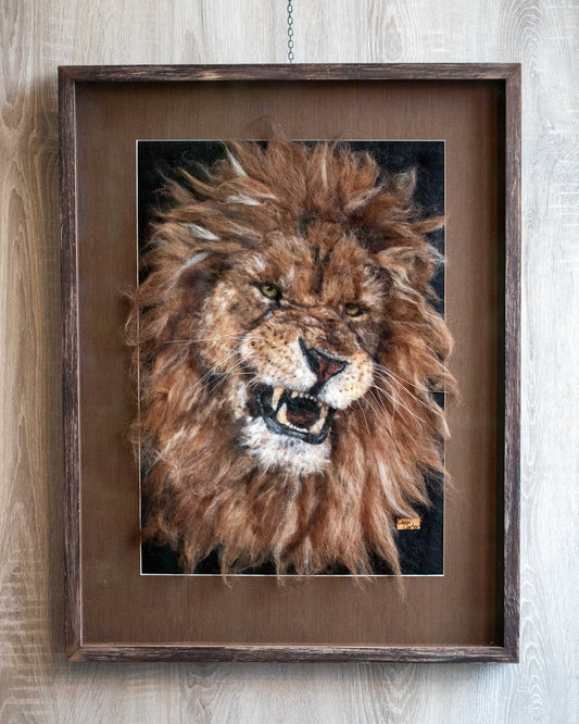 Felted Lion Picture