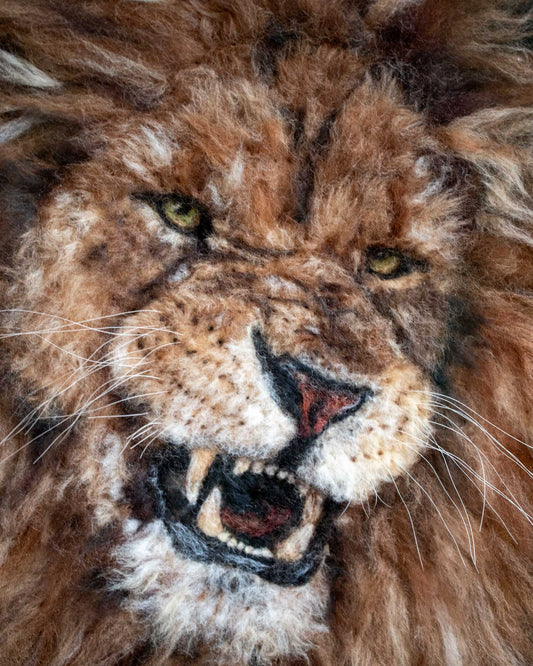 Felted Lion Picture