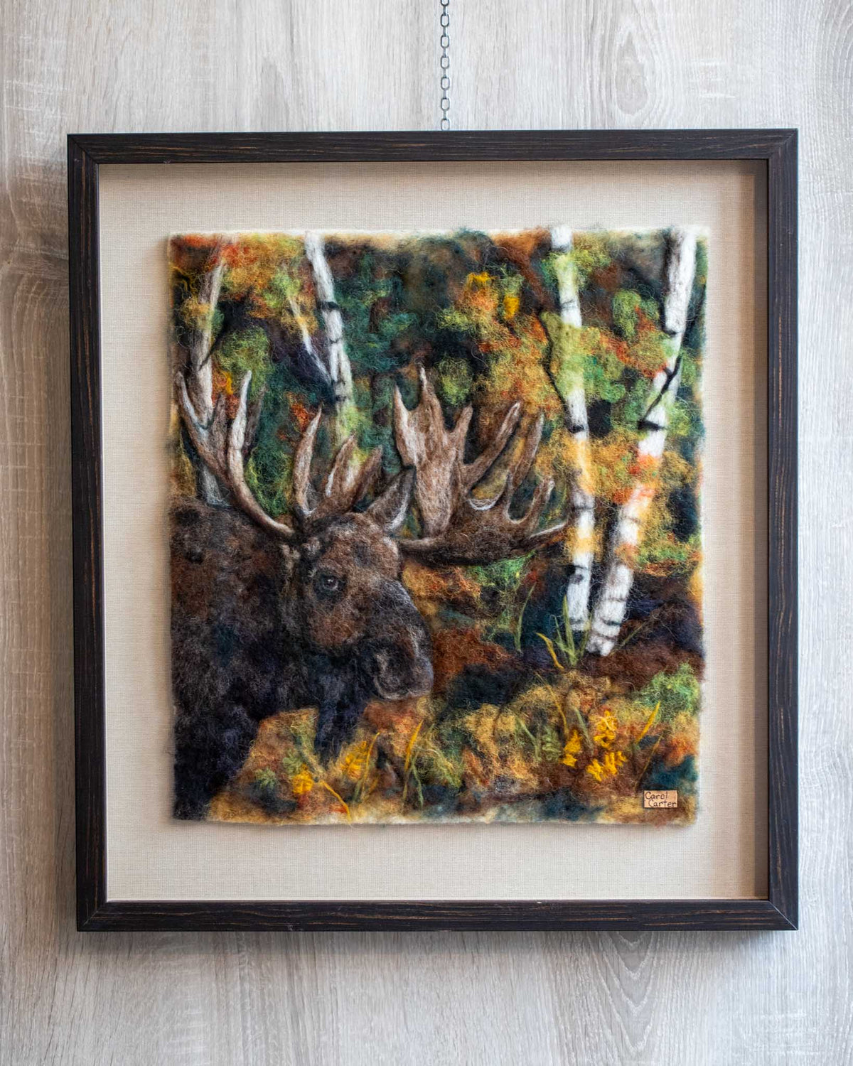 Felted Moose Picture