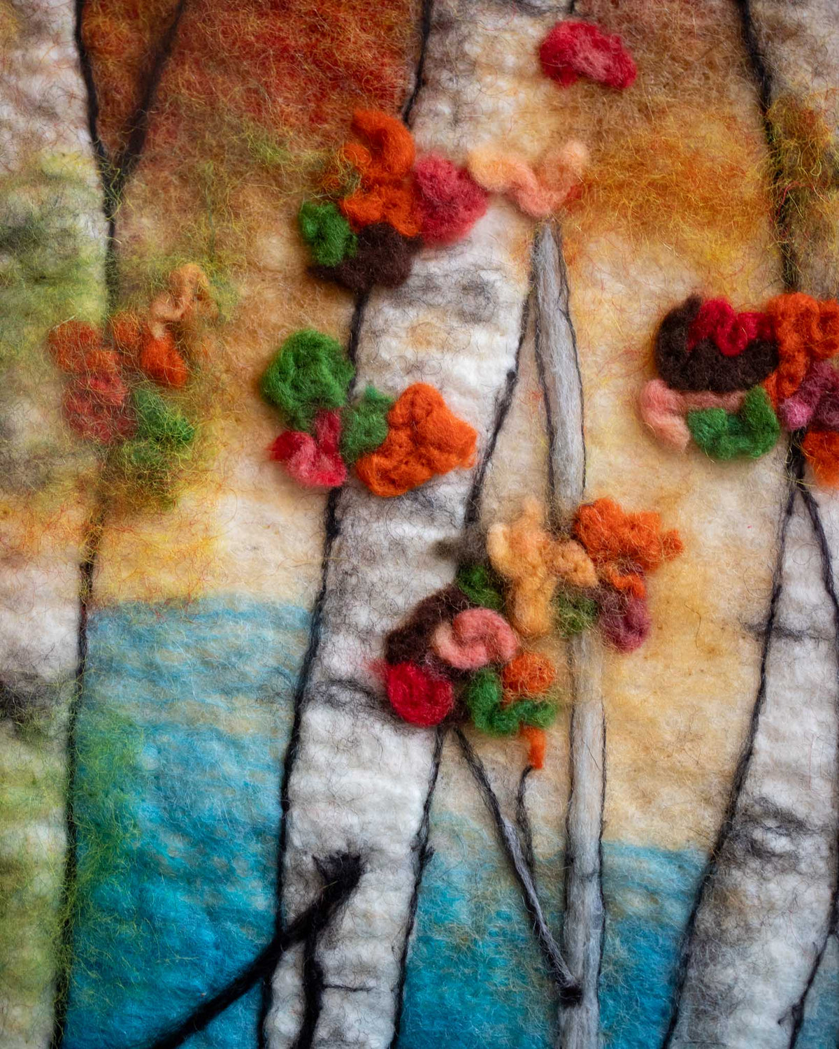 Felted Fall Trees Picture