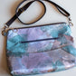 Blue Purse with Rainbow Heart Zipper