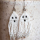 Beaded Ghost Earrings