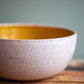 Bowl - Large, Speckled Yellow