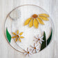 Prairie Floral Glass Hoop- Yellow
