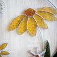 Prairie Floral Glass Hoop- Yellow