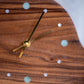 Curved Mantle Clock - Bolivian Rosewood