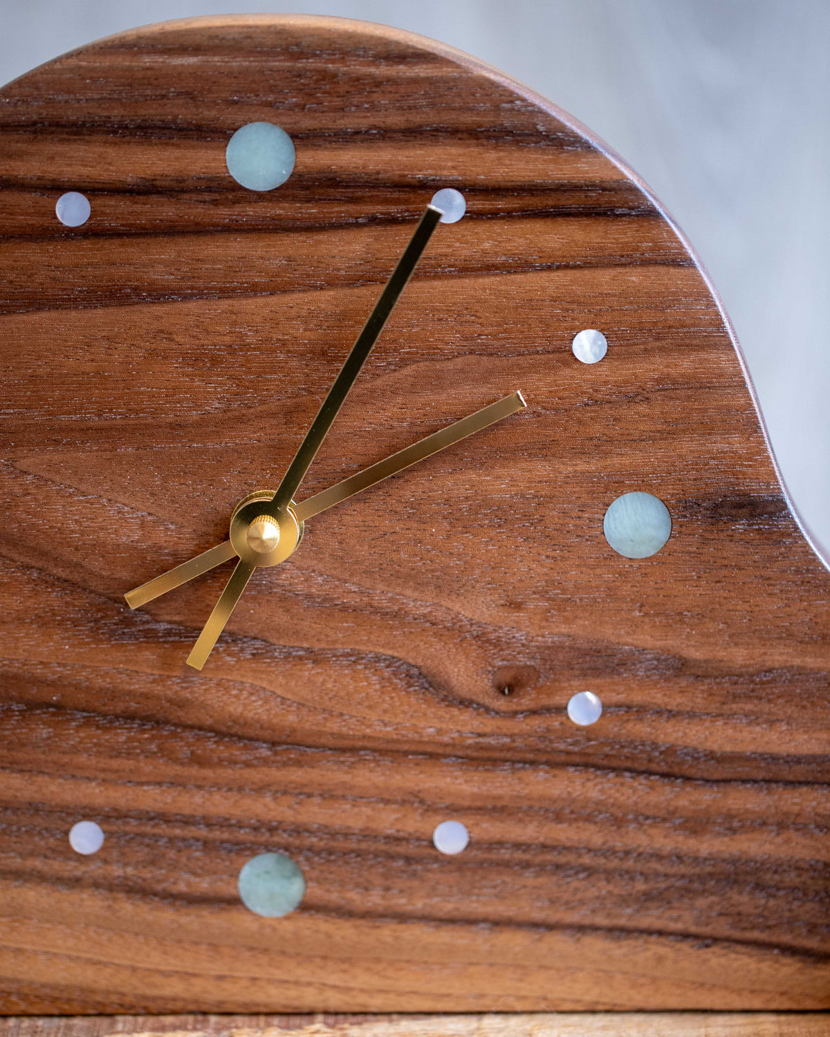 Curved Mantle Clock - Bolivian Rosewood
