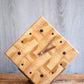 Square Mantle Clock - End Grain Local Elm
