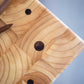 Square Mantle Clock - End Grain Local Elm