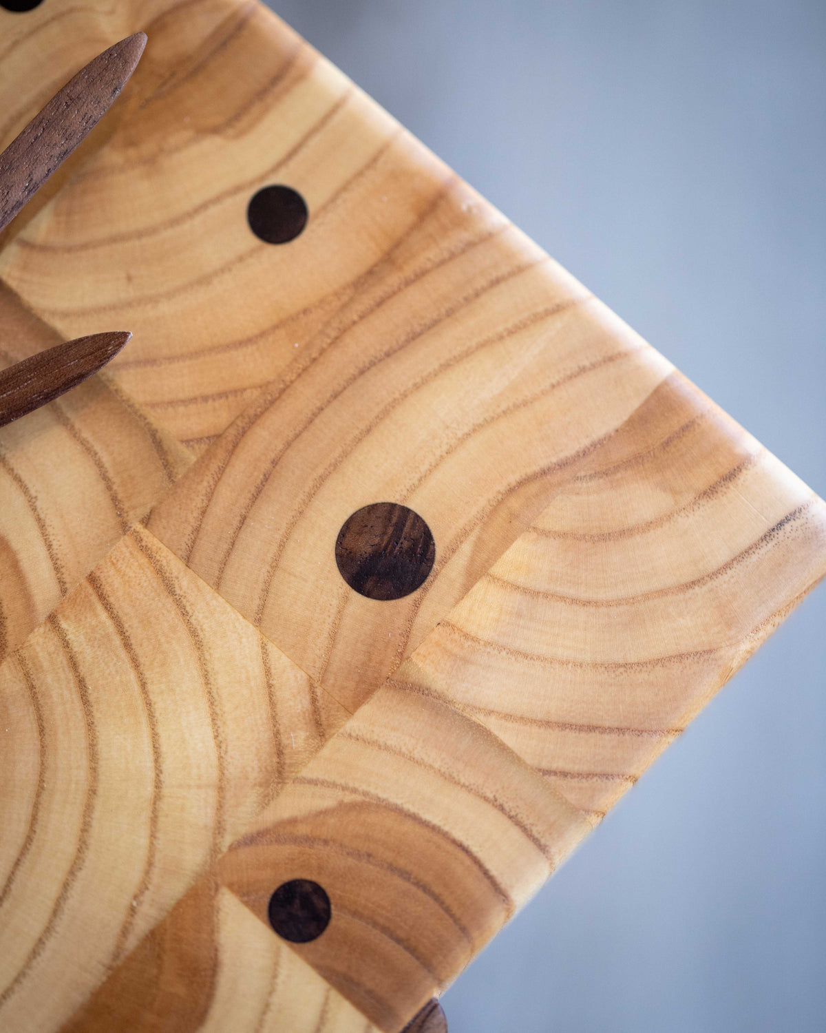 Square Mantle Clock - End Grain Local Elm